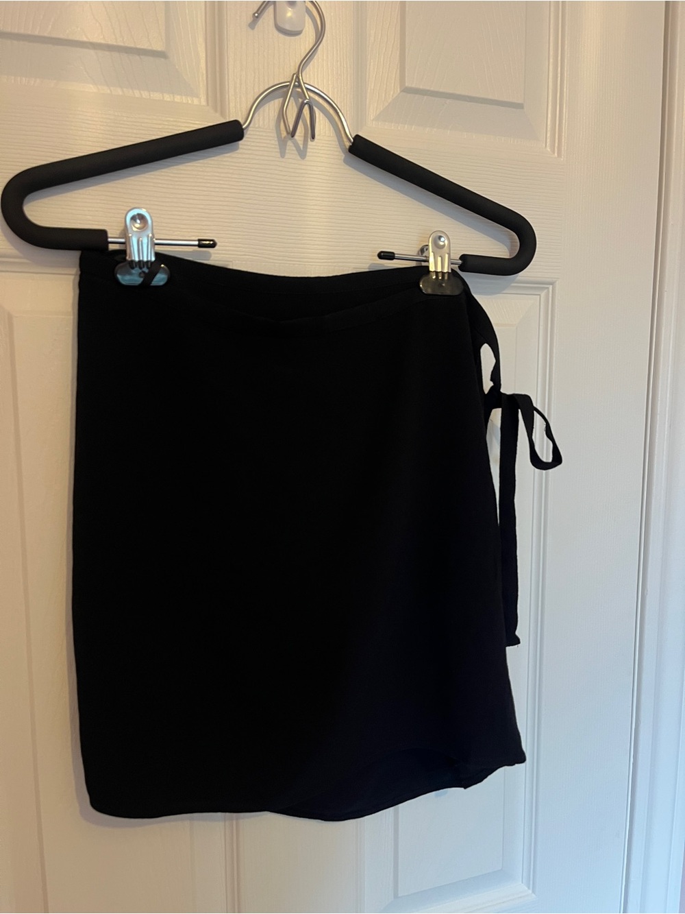 Black  Sunday Best Tie-Side Womens Mini Skirt